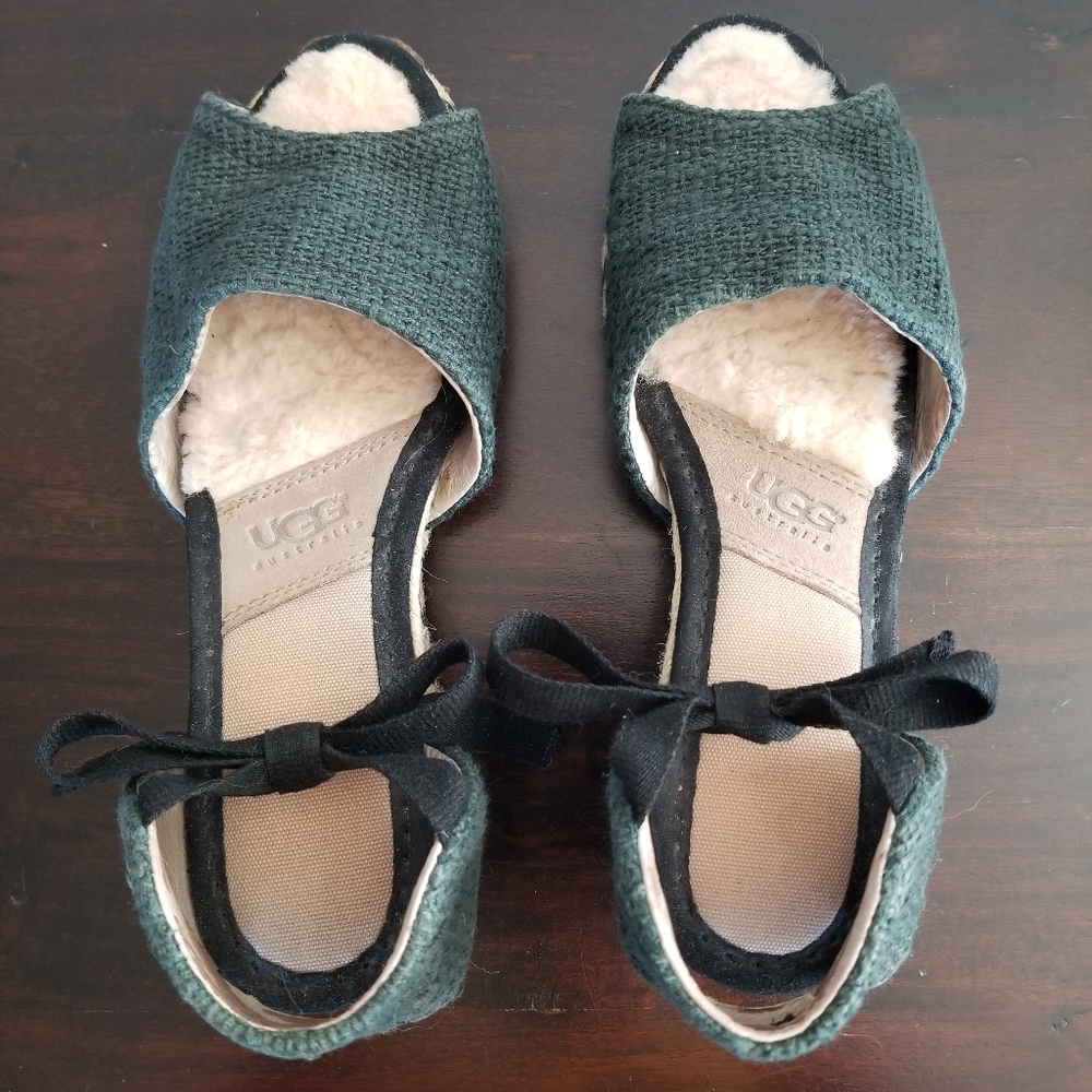 UGG AUSTRALIA "Delmar" Espadrilles, Olive Green- Size 6 - Picture 8 of 8